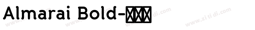 Almarai Bold字体转换
